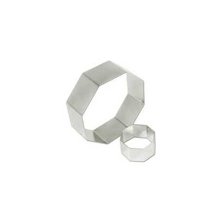 Fat Daddio's ROC-3146 Pastry Rings Octagon Stainless Steel 9" x 2" Shapped Cake Rings Fat Daddio's ROC-3146 Pastry Rings Octagon Stainless Steel 9" x 2" Shapped Cake Rings