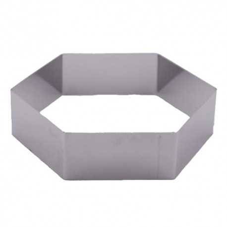 Fat Daddio's RHX-3125 Pastry Rings Hexagon Stainless Steel 8" x 2" Shapped Cake Rings Fat Daddio's RHX-3125 Pastry Rings Hexagon Stainless Steel 8" x 2" Shapped Cake Rings