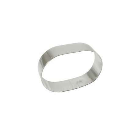 Pastry Rings Oval Stainless Steel 10" x 7" x 2"