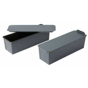 Matfer Bourgeat Steel Non-Stick Bread Mold With Lid 15 3/4”x 4 3/4”x 4 3/4”