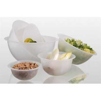 Matfer Bourgeat White Polypropylene Hemispherical Bowl 12 3/4'' - 6 Liters