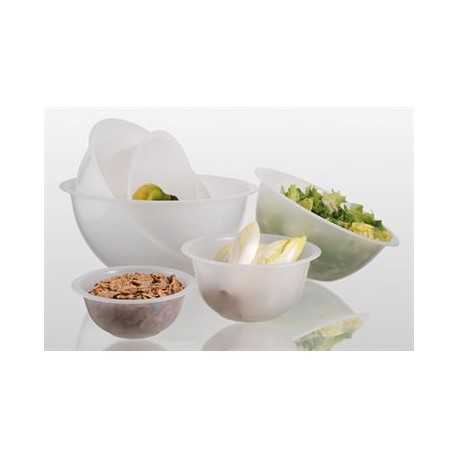 Matfer Bourgeat White Polypropylene Hemispherical Bowl 11'' - 4.5 Liters Matfer Bourgeat White Polypropylene Hemispherical Bowl 11'' - 4.5 Liters