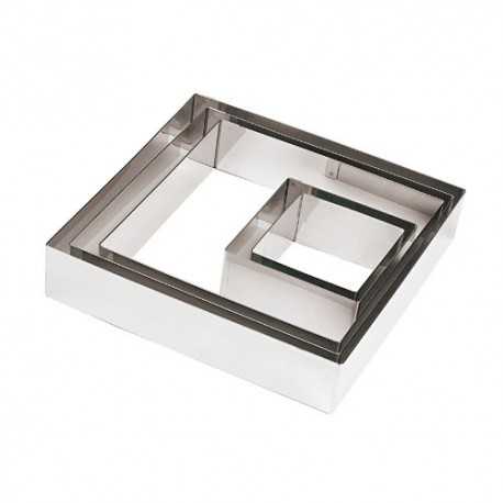 Paderno 47548-05 Stainless Steel 8 5/8'' Square Pastry Ring - 8.625 x 8.625 x 1.875 Mousse Rings - 1 3/4''' - 2'' High (45mm-... Paderno 47548-05 Stainless Steel 8 5/8'' Square Pastry Ring - 8.625 x 8.625 x 1.875 Mousse Rings - 1 3/4''' - 2'' High (45mm-...