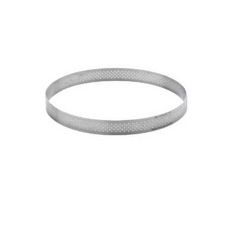 De Buyer 3099.08 De Buyer Stainless Steel Perforated Tart Ring - 3/4'' High Round Ø 8'' Round Tart Ring De Buyer 3099.08 De Buyer Stainless Steel Perforated Tart Ring - 3/4'' High Round Ø 8'' Round Tart Ring