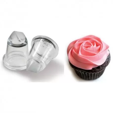 Matfer Polycarbonate Pastry Tip - Straight Rose Pastry Tip - RD6