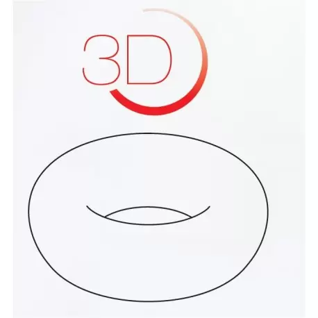 Pavoni Silicone Entremets Mold - DONUT Ring Insert - KE020 - Ø 153 mm - Inter. Ø 78mm - Height 44 mm
