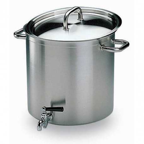 Bourgeat 694228 Matfer Bourgeat Excellence Stockpot With Lid And Faucet 11" Bourgeat Excellence Cookware Bourgeat 694228 Matfer Bourgeat Excellence Stockpot With Lid And Faucet 11" Bourgeat Excellence Cookware