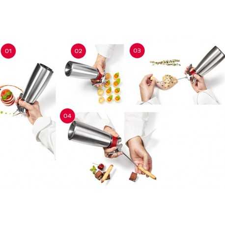 iSi 140301 iSi Gourmet Whip Professional Cream Whipper - 1/2 Pint Cream Whippers iSi 140301 iSi Gourmet Whip Professional Cream Whipper - 1/2 Pint Cream Whippers
