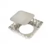 Gobel Mini Fluted Square Tartlet Pans with Removable Bottom - 3 7/8''x3 7/8'' - Set of 6