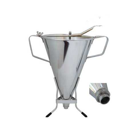 De Buyer 3354.52 De Buyer Automatic professional Stainless Steel piston funnel KWIK MAX 3.5Qt Confectionery Filling Funnels De Buyer 3354.52 De Buyer Automatic professional Stainless Steel piston funnel KWIK MAX 3.5Qt Confectionery Filling Funnels
