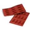 Silikomart SF038 Silikomart Nonstick Silicone Mold - Medium Oval Boat Mold / Calissons - SF180 - 72 x 30 x 15mm - 12 Cavity -...