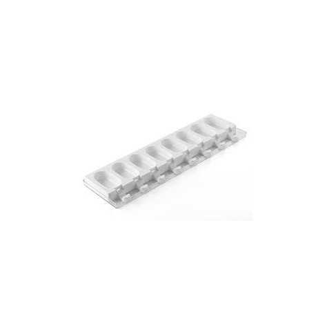 Silikomart Set of 2 Mini Ice Cream Molds - Tray and 50 Sticks - Mini Traditional Shaped - L 15.5 x W 11.75 x H 1.27 Silikomart Set of 2 Mini Ice Cream Molds - Tray and 50 Sticks - Mini Traditional Shaped - L 15.5 x W 11.75 x H 1.27