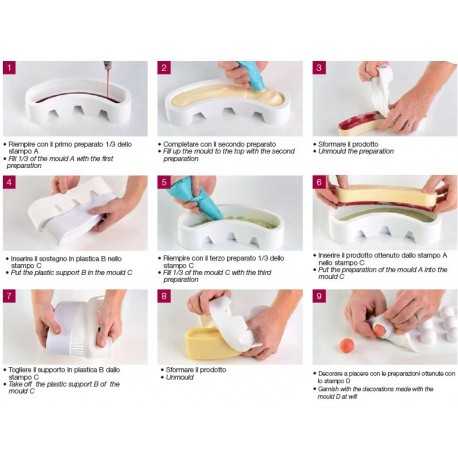 Silikomart Stella Del Circo Silicone Mold Kit - Silikomart Professional
