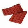 Pavoni minifl Chablon, Macarons, Mini Florentins Silicone Mat - Round Ø 25 mm - 28 Indents - 175mm x 300mm Non-Stick Silicone...