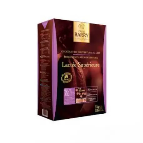 Cocoa Barry Chocolate Couverture Lactee Superieure 38.2% cocoa 38.1 fat content - 11Lbs