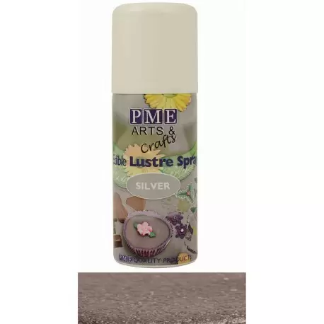PME 398609 PME Edible Lustre Spray - 100ml - Silver Spray Coloring PME 398609 PME Edible Lustre Spray - 100ml - Silver Spray Coloring
