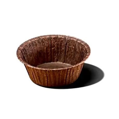 Novacart OP 80/38-50 Frestanding Paper Baking Cup Brown - 2 3/8''x 1 9/16'' - 100 pcs Freestanding Baking Cups Novacart OP 80/38-50 Frestanding Paper Baking Cup Brown - 2 3/8''x 1 9/16'' - 100 pcs Freestanding Baking Cups