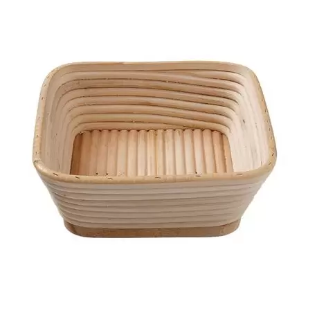 Matfer Bourgeat Banneton Willow Proofing Basket Square 8 3/4''x 8 3/4'' - 2Lbs Matfer Bourgeat Banneton Willow Proofing Basket Square 8 3/4''x 8 3/4'' - 2Lbs