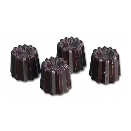 Small Canneles Polycarbonate chocolate Mold - 40 Cavity - 9gr - 1''x1''.