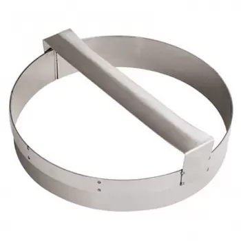 Gobel Large Pastry Cutter With Handle - Stainless Steel - Diam 26cm x42mm Height.