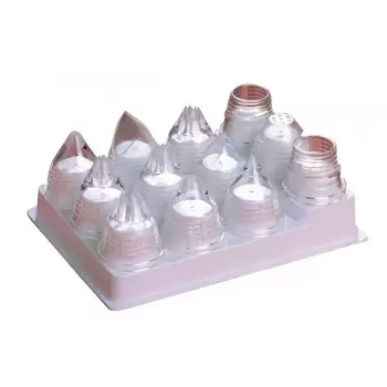Matfer Bourgeat Set of 10 Interchangeable Polycarbonate Pastry Tips