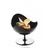 Pastry Chef's Boutique BC3N - PS Plastic Mini Dishes Ball Chair Black - 1.7 oz Ø 2.8'' H 2.7''- 200pcs Plastic Mini Cups and ...