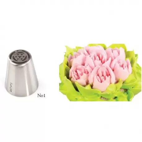 RUSS01 Russian Icing Decorating Nozzle Tips Stainless Steel- Flowers - No 1 Russian Pastry Tips RUSS01 Russian Icing Decorating Nozzle Tips Stainless Steel- Flowers - No 1 Russian Pastry Tips