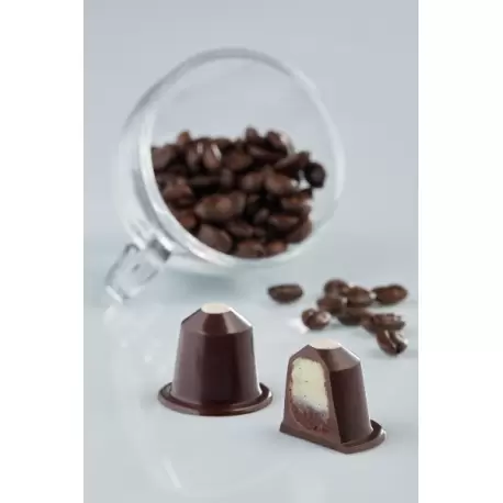 Pavoni Polycarbonate Chocolate Mold - KAPSULE - PC36 - 21 Cavities - 10gr - 275mm x 135mm Pavoni Polycarbonate Chocolate Mold - KAPSULE - PC36 - 21 Cavities - 10gr - 275mm x 135mm
