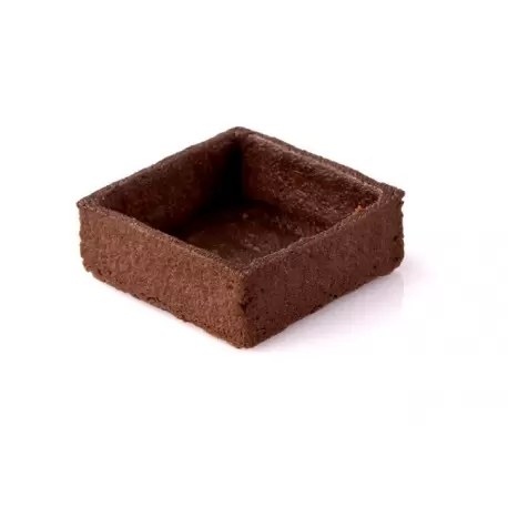 Pastry Chef's Boutique 520003 Chocolate Square Tart Shell Straight Edge coated Inside with Cocoa Butter - 2''x2'' - 100 pces ... Pastry Chef's Boutique 520003 Chocolate Square Tart Shell Straight Edge coated Inside with Cocoa Butter - 2''x2'' - 100 pces ...
