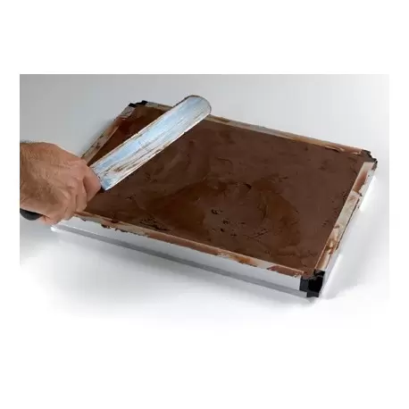 Matfer Bourgeat Stackable Mousse Frame Set ( Sheet and 3 Frames Set) 14 1/2'' x 10 3/4''