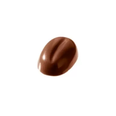 Polycarbonate Coffee Bean Chocolate Mold - 17 x 12 x 5 mm - 1gr - 8x13 Cavity - 275x135x24mm