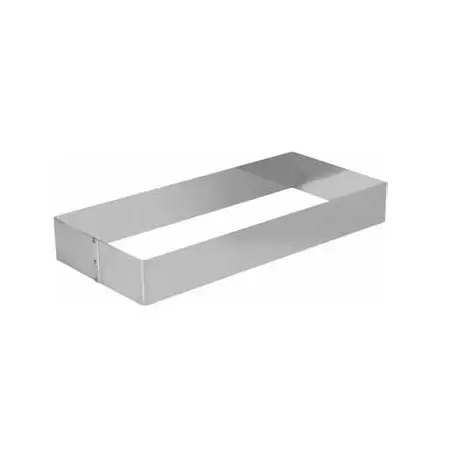 Martellato 11H5L36 Stainless Steel Long Rectangle Pastry Cake Ring 360X165 mm H 5 cm - 14.17''x 6.49''x 2'' Mousse Rings - 1 ... Martellato 11H5L36 Stainless Steel Long Rectangle Pastry Cake Ring 360X165 mm H 5 cm - 14.17''x 6.49''x 2'' Mousse Rings - 1 ...