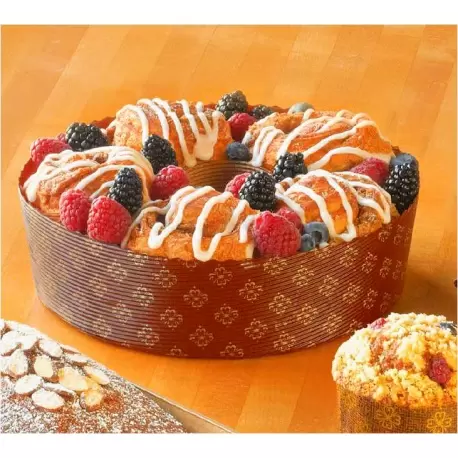 Angel Food Bundt Cake Paper Pan 7 7/8'' x 2 3/8'' - 25 pcs - Novacart
