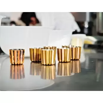 Matfer Bourgeat Cannele Copper Tin Lined Molds - 1 3/4, 1 3/4