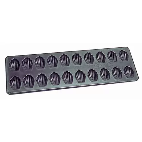 Matfer Bourgeat Exopan Madeleine Sheet - 3'' Madeleine Size - 23 1/2 x 15 3/4x 3 - 40 Cavities Matfer Bourgeat Exopan Madeleine Sheet - 3'' Madeleine Size - 23 1/2 x 15 3/4x 3 - 40 Cavities