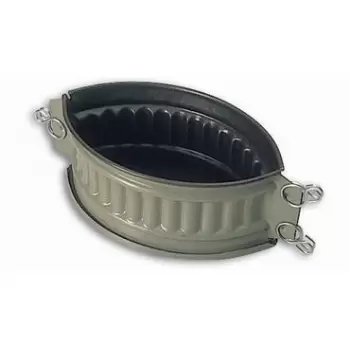 Matfer Bourgeat Exopan Non Stick Oval Pate Mold 8 1/4x 5 1/2x 3 1/2