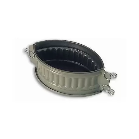 Matfer Bourgeat Exopan Non Stick Oval Pate Mold 8 1/4x 5 1/2x 3 1/2