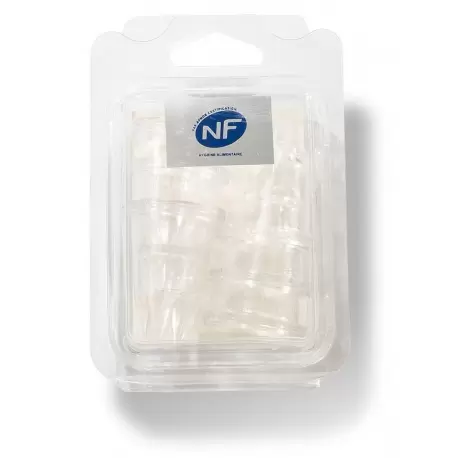 Matfer Bourgeat Set Of 6 Scalloped Polycarbonate Tips -