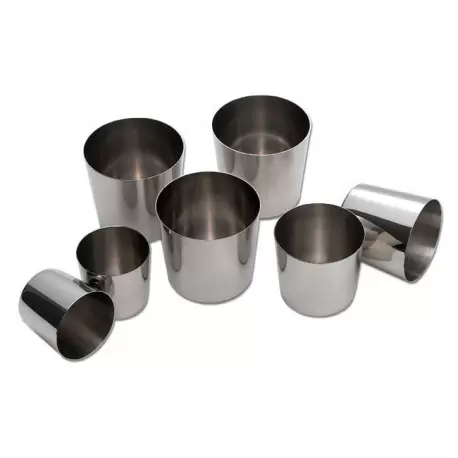 Matfer Bourgeat Stainless Steel Baba Mold - 2 3/16X 2 3/16, 4 Oz. - Pack Of 6