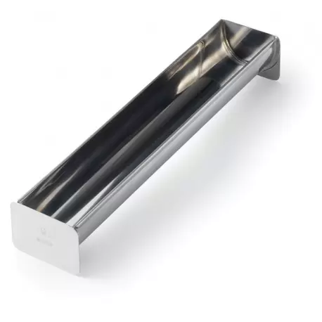 Matfer Bourgeat Stainless Steel Round Yule Log Buche Cake Mold - 13 3/4'' x 2 3/8'' x 1 3/16'' - 1Lbs4Oz Matfer Bourgeat Stainless Steel Round Yule Log Buche Cake Mold - 13 3/4'' x 2 3/8'' x 1 3/16'' - 1Lbs4Oz