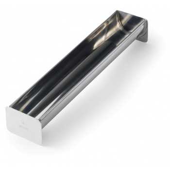Matfer Bourgeat Stainless Steel Round Yule Log Buche Cake Mold - 19 3/4'' x 3 1/8'' x 2 1/8'' - 1Lbs12Oz