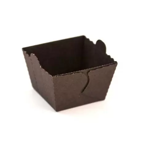 Novacart CEB025141 Easy Bake Brown Mini Cubes Loaf Mold with Tabs Poly-Laminated- 1 13/16''x 1 13/16''x 1 1/2'' - 1440pcs Cak... Novacart CEB025141 Easy Bake Brown Mini Cubes Loaf Mold with Tabs Poly-Laminated- 1 13/16''x 1 13/16''x 1 1/2'' - 1440pcs Cak...