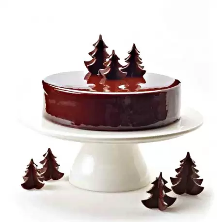 S0306 Rubber Chocolate chablons - Winter Trees Clips - Medium 5.5cm x 5.5cm Chocolate Chablons Mats S0306 Rubber Chocolate chablons - Winter Trees Clips - Medium 5.5cm x 5.5cm Chocolate Chablons Mats