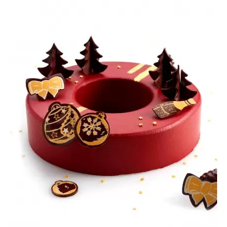 S0306 Rubber Chocolate chablons - Winter Trees Clips - Medium 5.5cm x 5.5cm Chocolate Chablons Mats S0306 Rubber Chocolate chablons - Winter Trees Clips - Medium 5.5cm x 5.5cm Chocolate Chablons Mats