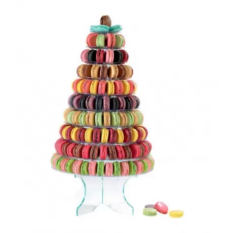 Pastry Chef's Boutique 12070 Clear Pyramid Display for Macarons - Holds up to 237 Macarons - Ht 46 cm - Ø base 33 cm. Macaron... Pastry Chef's Boutique 12070 Clear Pyramid Display for Macarons - Holds up to 237 Macarons - Ht 46 cm - Ø base 33 cm. Macaron...
