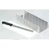 Long Rectangle Pastry Cutter Slicer Cutting Frame for Perfect Rectangle Part Cutting - 11 Slices 50x135mm