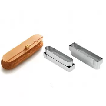 Pastry Chef's Boutique 02499 Stainless Steel ÉCLAIR Cutter 13.5 x 2.5 cm Specialty Cookie Cutters