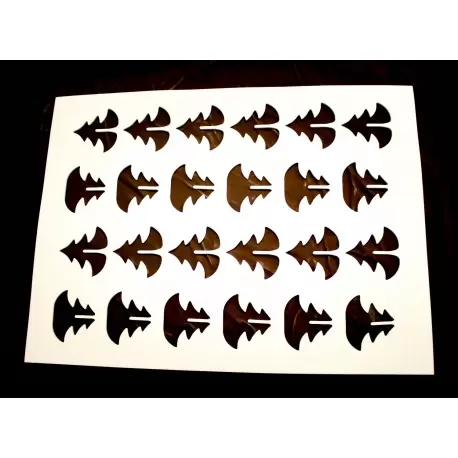 S0306 Rubber Chocolate chablons - Winter Trees Clips - Medium 5.5cm x 5.5cm Chocolate Chablons Mats S0306 Rubber Chocolate chablons - Winter Trees Clips - Medium 5.5cm x 5.5cm Chocolate Chablons Mats