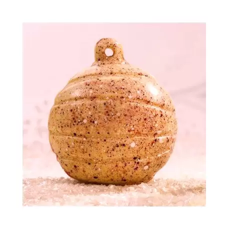 Christmas Decoration Thermoformed Chocolate Molds - 12 Decorated Hemisphere Half Sphere Mold - Ø 60mm - 40 gr approx - Martellato