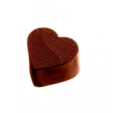 Polycarbonate Textured Heart (Same as CW2245) Chocolate Mold - 32 x 28 x 15 mm - 11gr - 4x8 Cavity - 275x135x24mm Polycarbonate Textured Heart (Same as CW2245) Chocolate Mold - 32 x 28 x 15 mm - 11gr - 4x8 Cavity - 275x135x24mm
